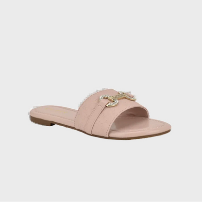 lamera logo slide sandals