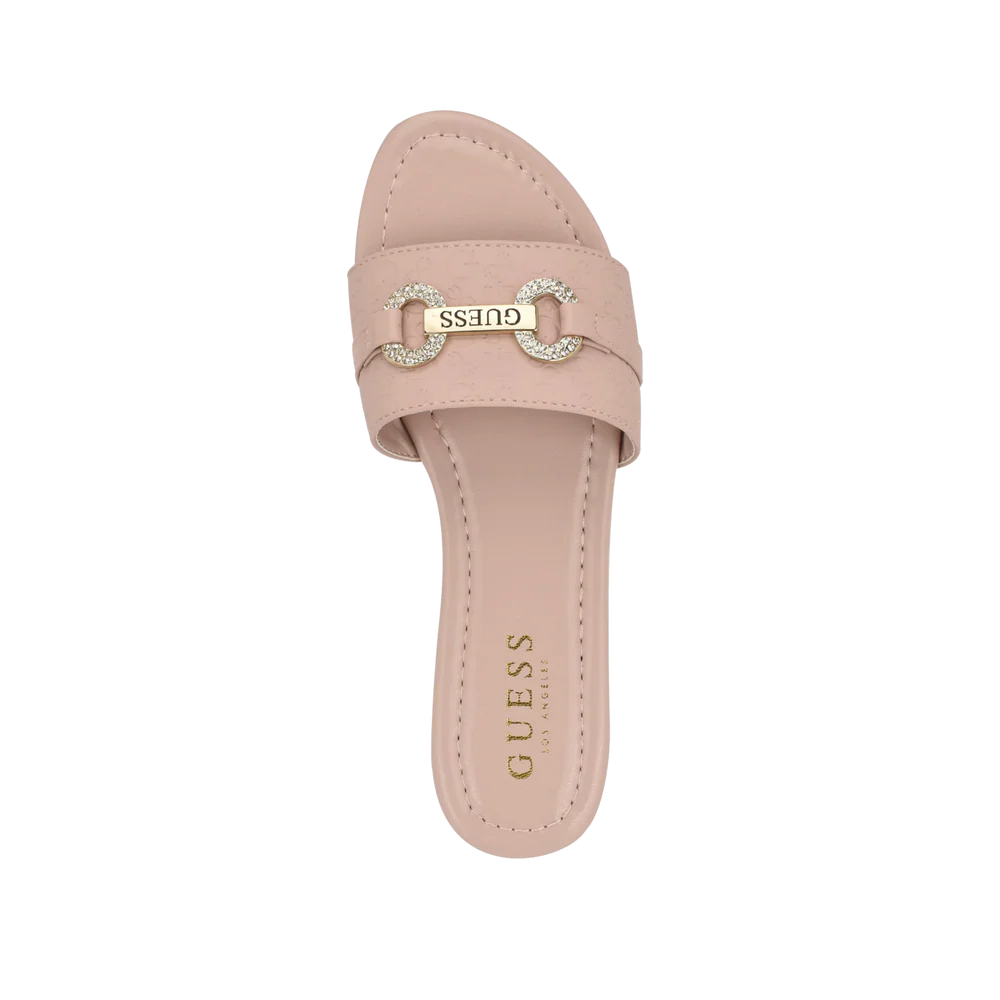 lamera logo slide sandals
