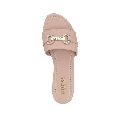 lamera logo slide sandals