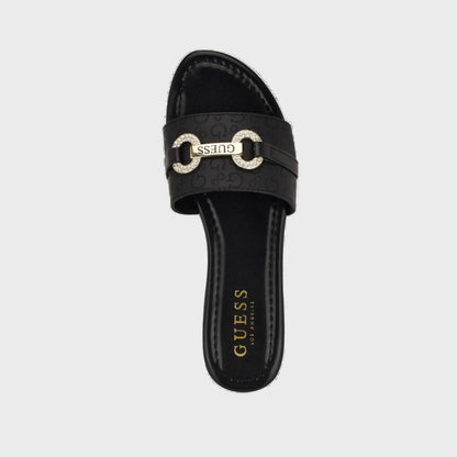 lamera logo slide sandals