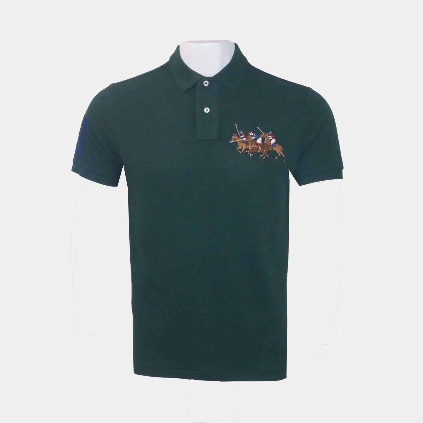 Front Triple Pony Men'S Polo