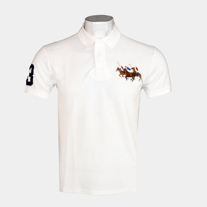 Front Triple Pony Men'S Polo