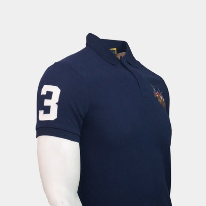 Front Triple Pony Men'S Polo