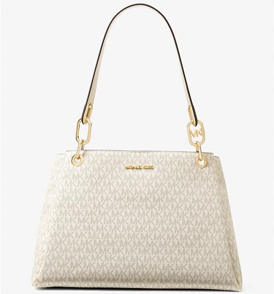 Mk Trisha Large Logo Shoulder Bag