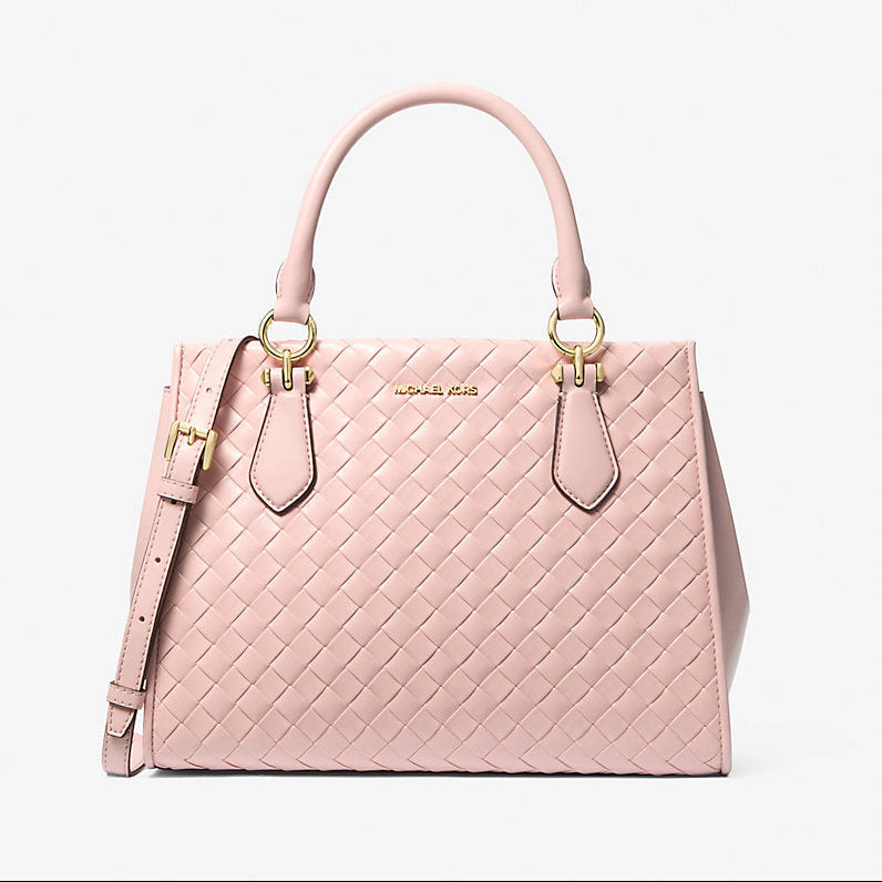 Marilyn Medium Woven Satchel Handbag