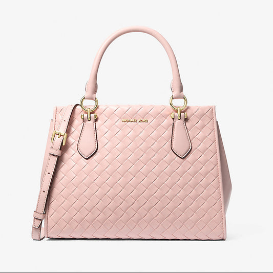 Marilyn Medium Woven Satchel Handbag