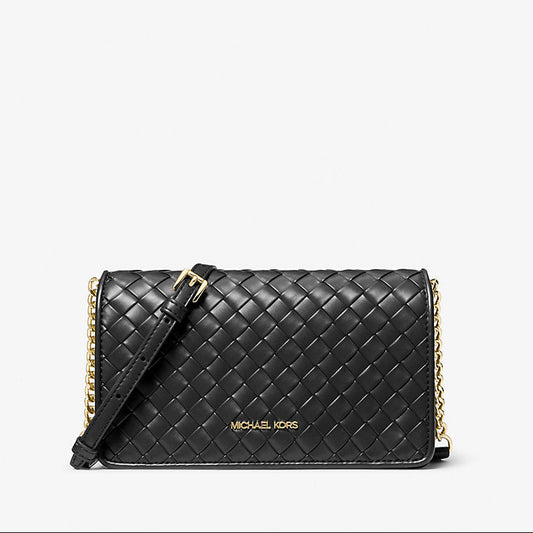 Jet Set Medium Woven Crossbody Bag