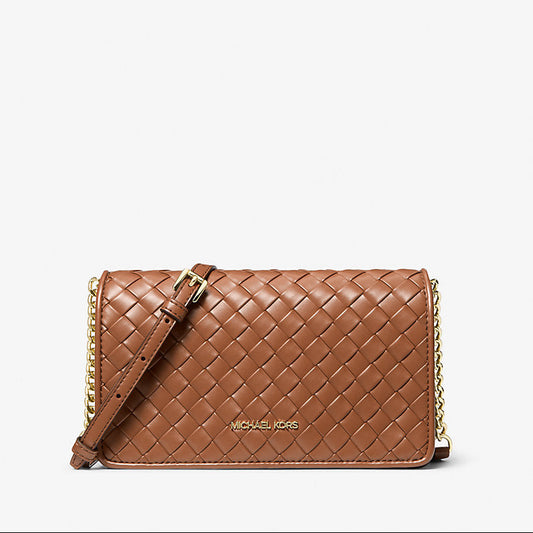 Jet Set Medium Woven Crossbody Bag