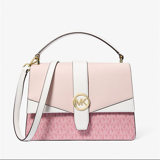 Greenwich Medium Signature Logo Satchel