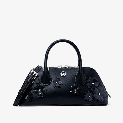 Petra Small Signature Logo Floral Embellished Crossbody Bag
