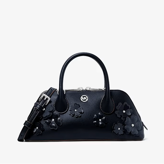 Petra Small Signature Logo Floral Embellished Crossbody Bag