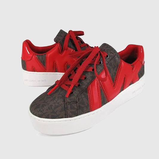 WOMEN SIG POPPY LACE UP SNEAKERS (MICHAEL KORS)