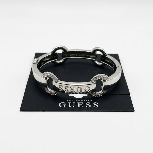 Silver women bracelet with crystals