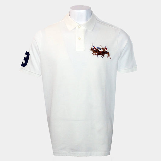 Front Triple Pony Men'S Polo