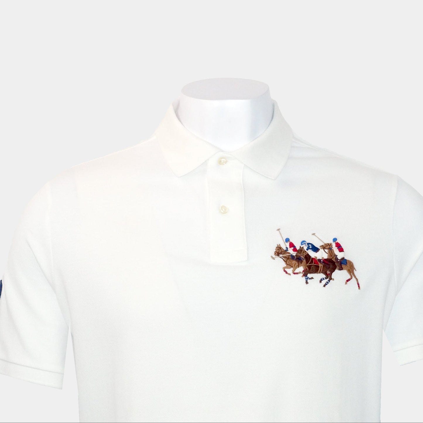 Front Triple Pony Men'S Polo