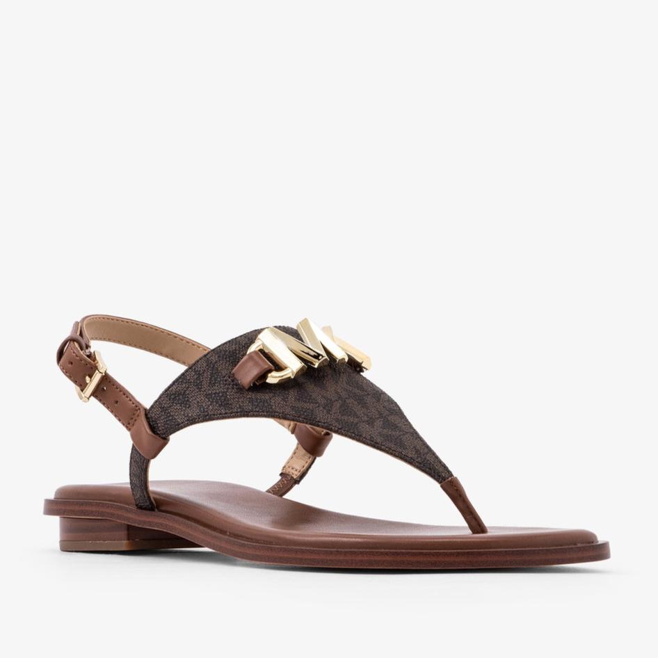 Ladies Reed Flat Thong   Brown