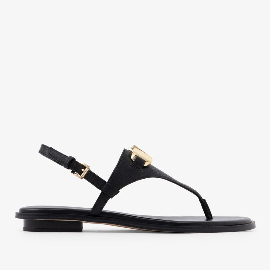 Ladies Reed Flat Thong   Black