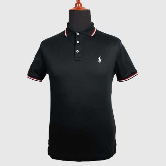 S/S Csf St Sp Tipped Men'S Polo Shirt (Ralph Lauren) Black