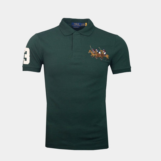 Front Triple Pony Men'S Polo