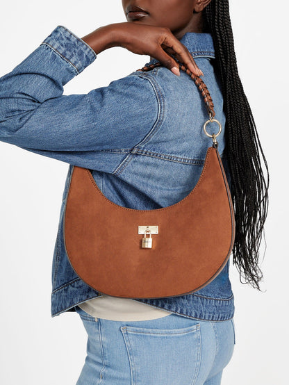 kaline faux-suede shoulder Bag