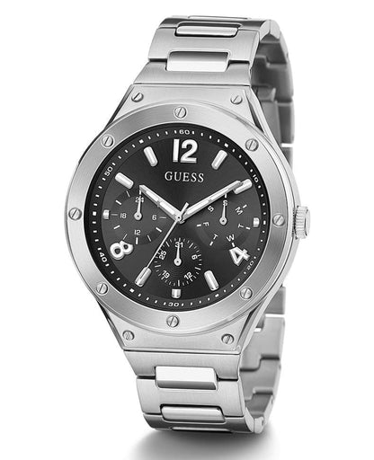 US Men's Silver-Tone Multifunction Watch, one