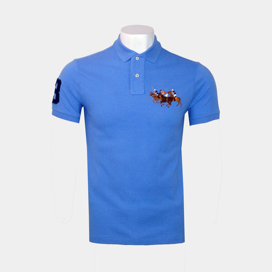 Front Triple Pony Men'S Polo