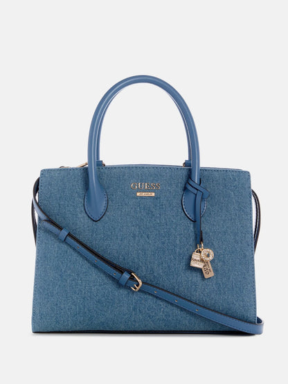 Beryln denim large satchel Handbag