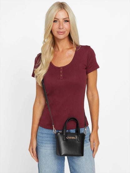 Avelina faux-leather mini tote Handbag