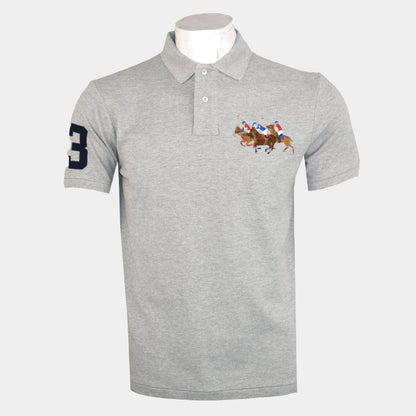 Front Triple Pony Men'S Polo