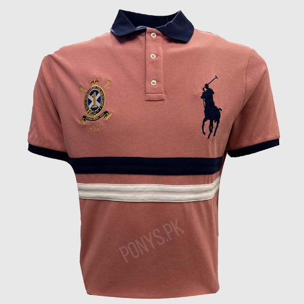 Big Pony Banner Polo Custom Slim Fit Men'S Polo Shirt (Ralph Lauren)