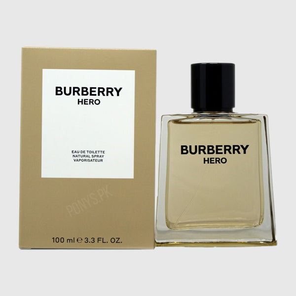 BURBERRY HERO EAU DE TOILETTE NATURAL SPRAY VAPORISATEUR 100 ML E 3.3 FL. OZ.