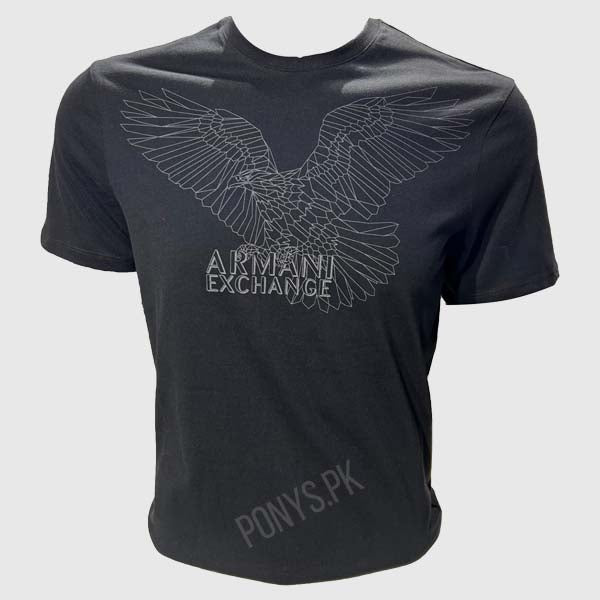 Crew Neck With Big Eagle Men'S Short Sleeve (Armani Exchange)