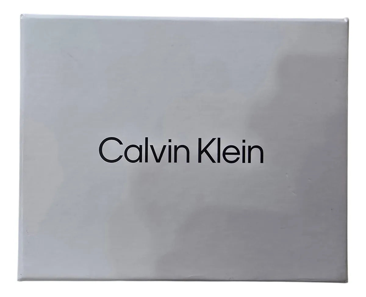 CK Black Leather Trifold Wallet