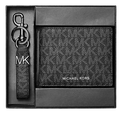 Logo Wallet and Key Chain Gift Set
