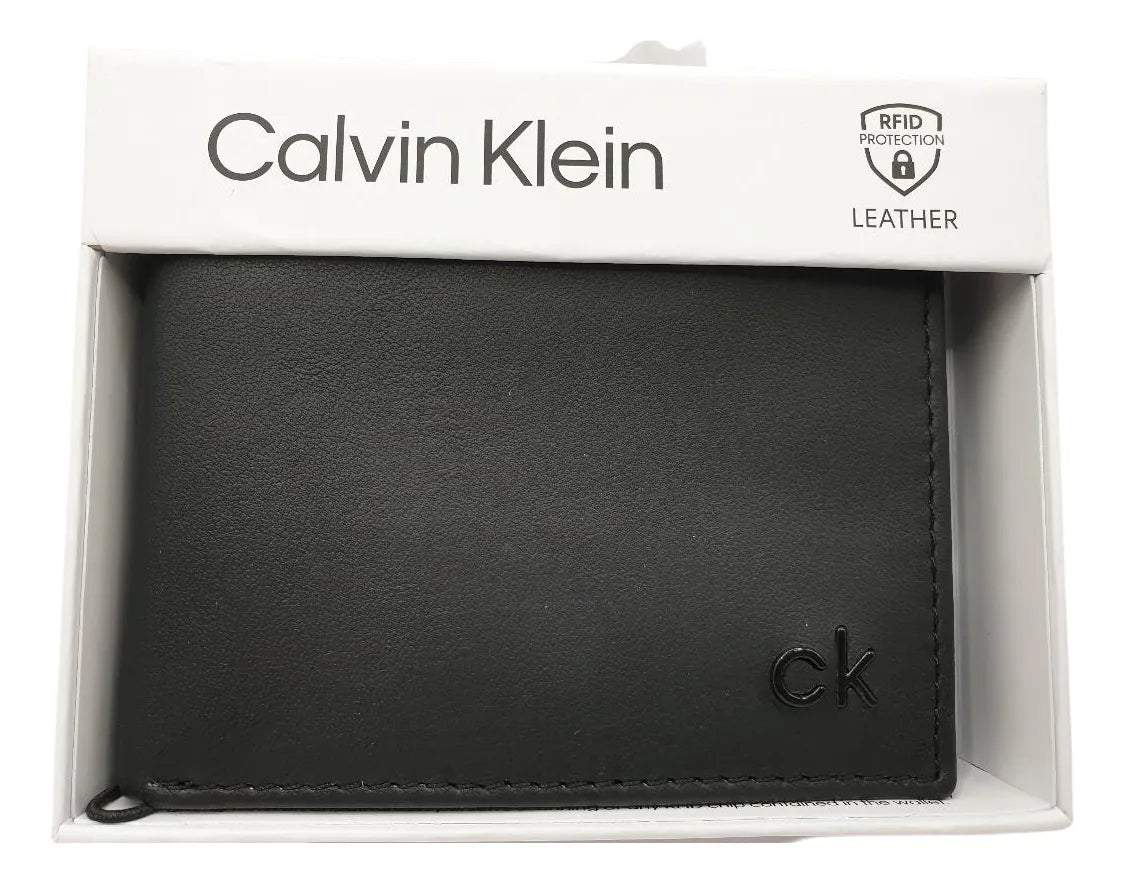 CK Black Leather Wallet