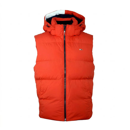 Tommy Puffer Quilted Sleevless Jacket With Hood
