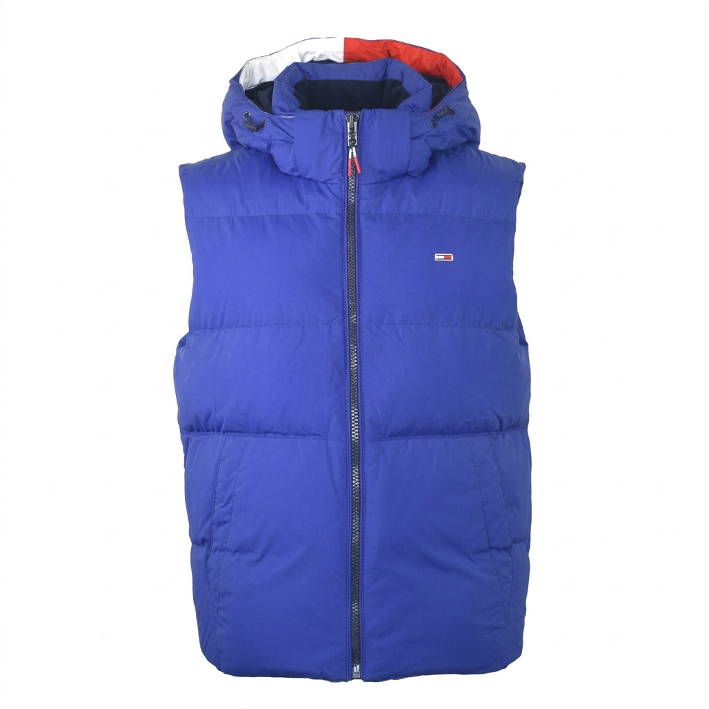 Tommy Puffer Quilted Sleevless Jacket With Hood