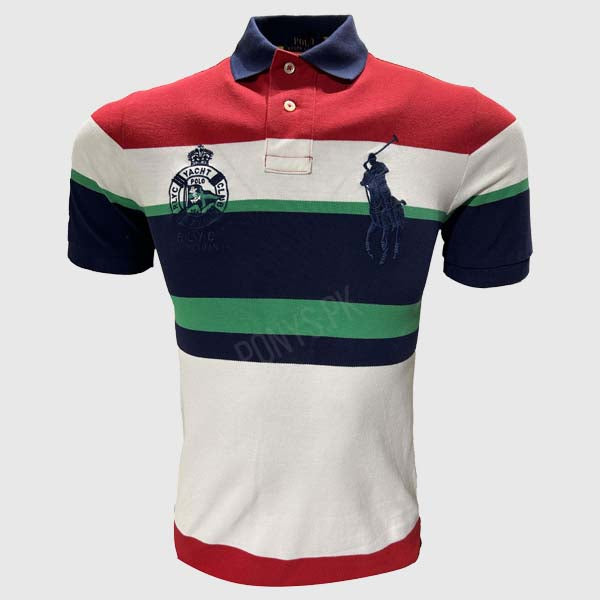 Polo Yacht Man Red Strip Men'S Polo Shirt (Ralph Lauren)