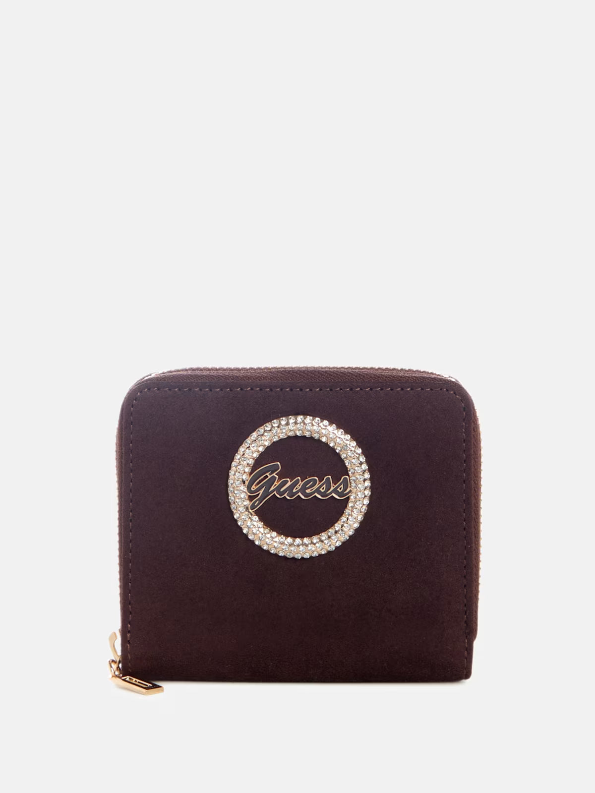 Ladies Lumina zip-up suede wallet