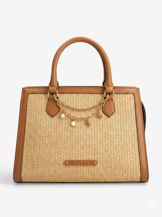 Silvana Straw Mini Tote Bag