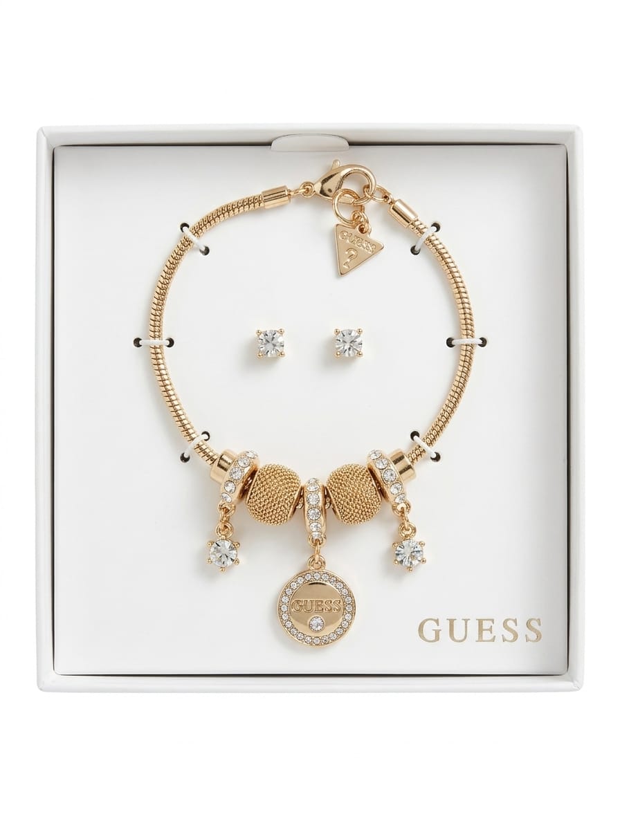 Golden women bracelet with Tops