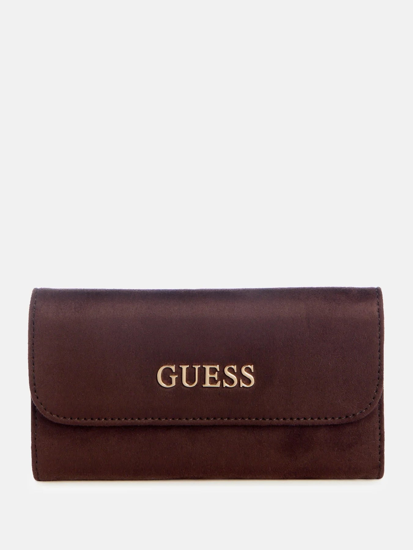 Ladies demelza faux-suede slim clutch wallet