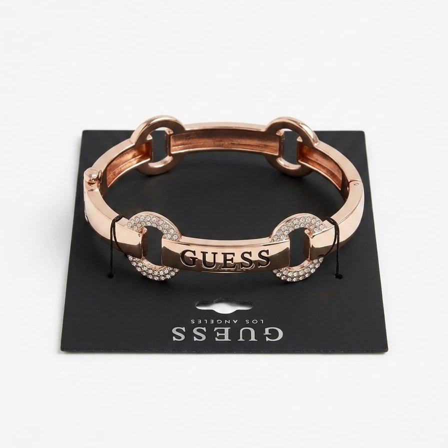 Rose gold women bracelet with crystals