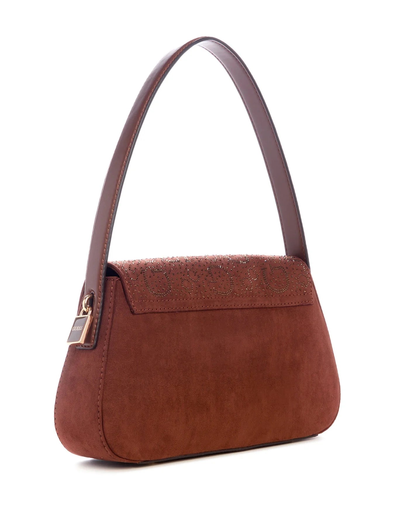 Avelina rhinestone logo shoulder bag