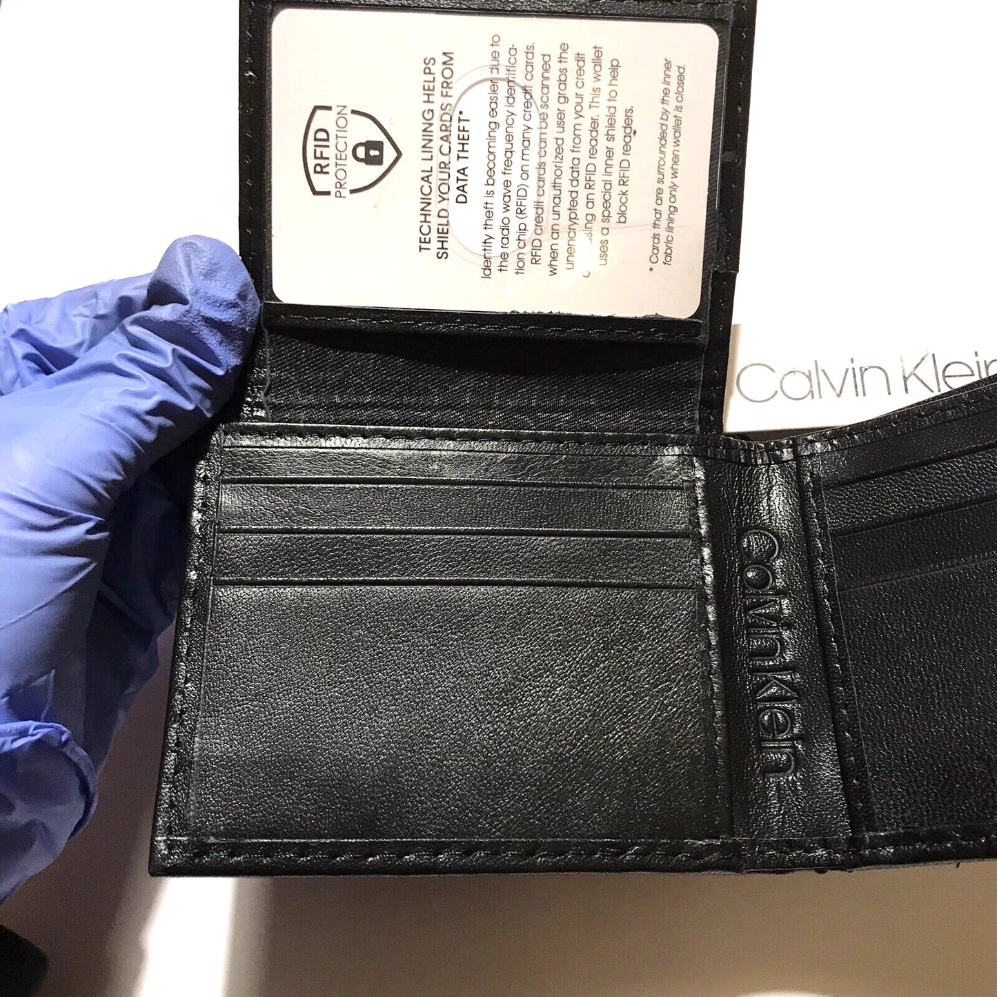 CK Black Leather Wallet