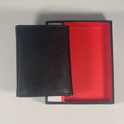 Guess Men's Trifold Black Genuine Leather Wallet