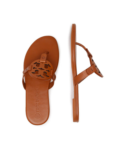 Miller Soft Calf Leather Slides Luggage