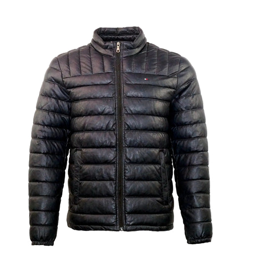 Tommy Puffer Leather Jacket